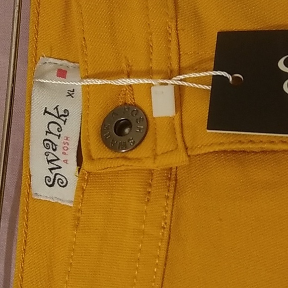 Swank A Posh Super Guy Jeans, size xl, color butter yellow - Picture 2 of 5